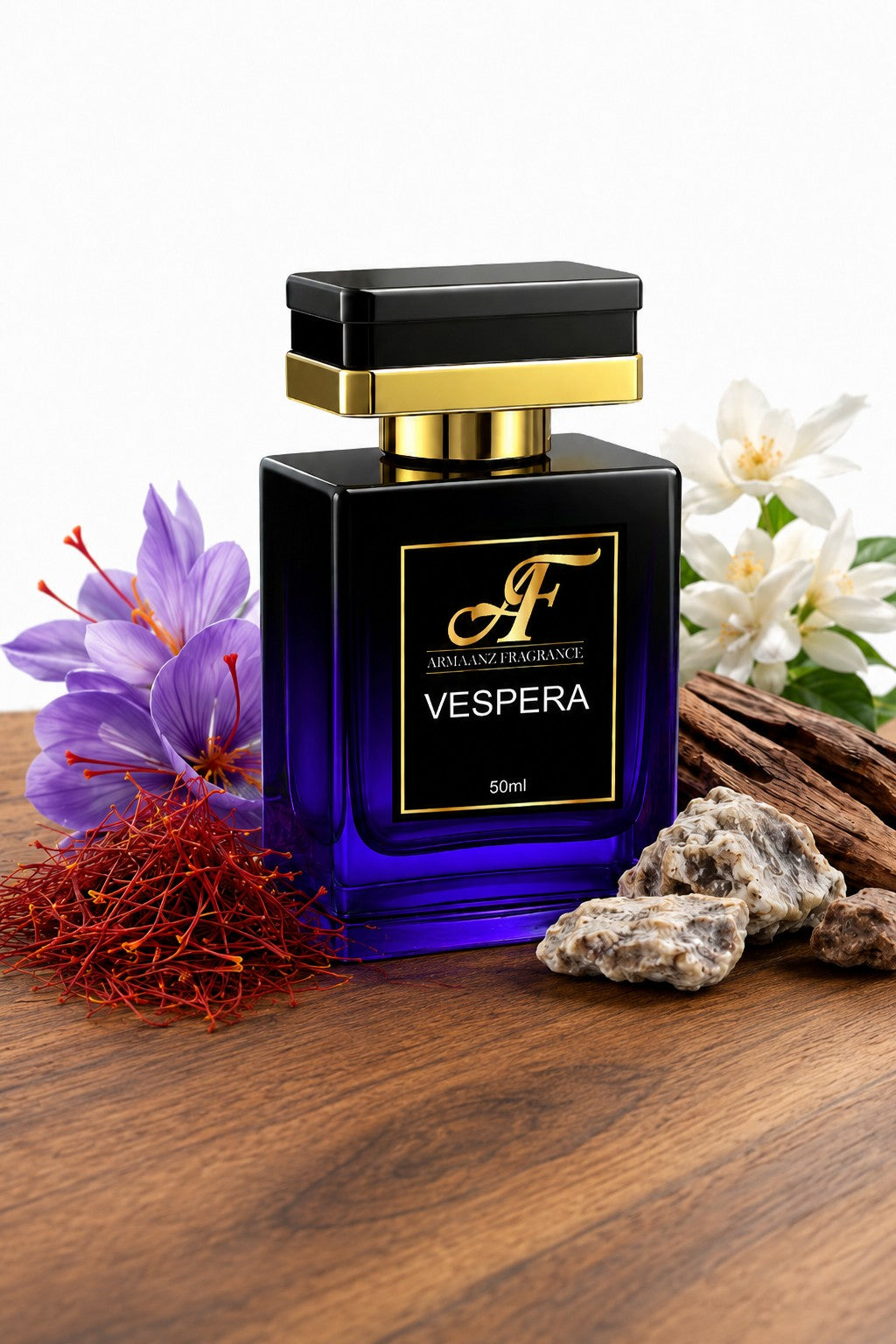 Vespera – Luxury Saffron Jasmine Perfume For Men & Women