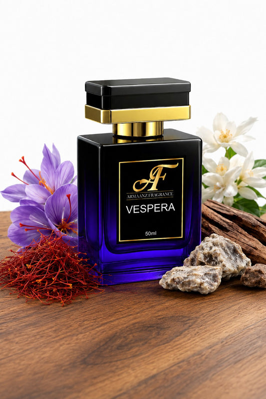 Vespera – Luxury Saffron Jasmine Perfume For Men & Women
